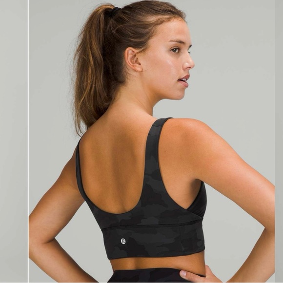 lululemon athletica Black Reversible Sports Bra Black and Heritage Camo size 8 - Picture 2 of 11